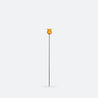 Suport Vela Vidro/Met D11X81 Laranja Amb